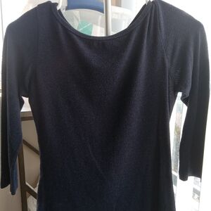 Blue Charlotte Russe womens 3/4 sleeve knit top